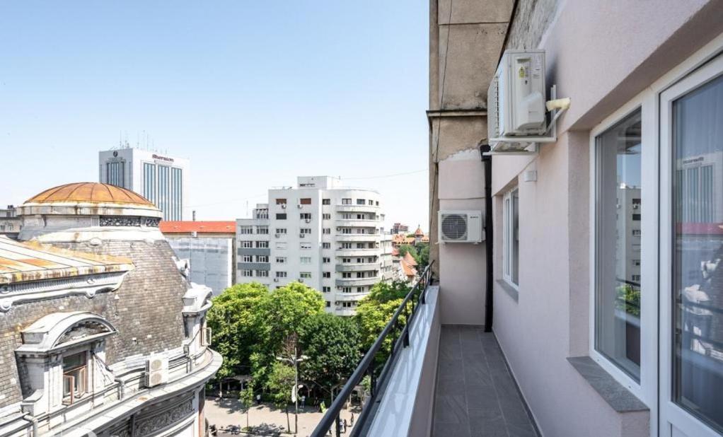 בוקרשט Majestic Apartament With View In Magheru מראה חיצוני תמונה